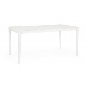 NEBULA prémium kültéri étkezőasztal - 160cm - fehér BIZZOTTO