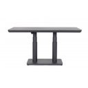 MIGUEL állítható magasságú prémium kültéri kerámia étkezőasztal - 140cm - antracit