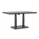 MIGUEL állítható magasságú prémium kültéri kerámia étkezőasztal - 140cm - antracit