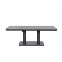 MIGUEL állítható magasságú prémium kültéri kerámia étkezőasztal - 140cm - antracit