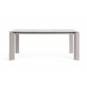 OTAVIO prémium kültéri kő étkezőasztal - 180cm - taupe