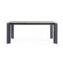 OTAVIO prémium kültéri kő étkezőasztal - 180cm - antracit