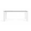 OTAVIO prémium kültéri kő étkezőasztal - 180cm - fehér