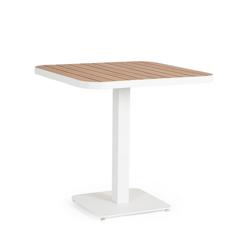 ZELMAR modern kültéri étkezőasztal - 75cm - fehér
