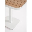 ZELMAR modern kültéri étkezőasztal - 75cm - fehér