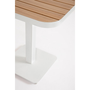 ZELMAR modern kültéri étkezőasztal - 75cm - fehér