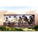 FABIO prémium kültéri étkezőasztal - 90/120/158cm - antracit