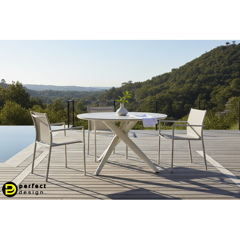 JULIAN prémium kültéri étkezőasztal - 120cm
