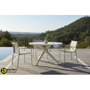 JULIAN prémium kültéri étkezőasztal - 120cm BIZZOTTO