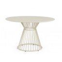 DUSTIN modern kültéri étkezőasztal - 120cm - beige