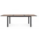 HELEN modern bővíthető kültéri étkezőasztal - 160-240cm - antracit