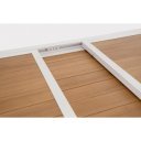 HELEN modern bővíthető kültéri étkezőasztal - 160-240cm - fehér