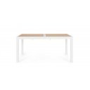 HELEN modern bővíthető kültéri étkezőasztal - 160-240cm - fehér