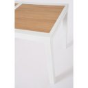 HELEN modern bővíthető kültéri étkezőasztal - 140-210cm - fehér