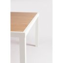 HELEN modern kültéri étkezőasztal - 136cm - fehér