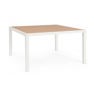 HELEN modern kültéri étkezőasztal - 136cm - fehér BIZZOTTO