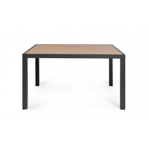 HELEN modern kültéri étkezőasztal - 136cm - antracit