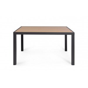 HELEN modern kültéri étkezőasztal - 136cm - antracit