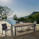 ELIAS I kültéri étkezőasztal - 198cm - antracit