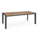 ELIAS I kültéri étkezőasztal - 198cm - antracit