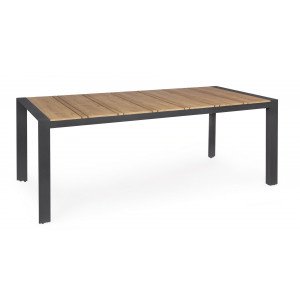 ELIAS I kültéri étkezőasztal - 198cm - antracit BIZZOTTO