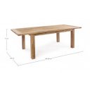 BOUNTY prémium teakfa kültéri étkezőasztal - 180-250cm