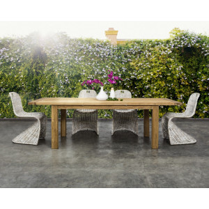 BOUNTY prémium teakfa kültéri étkezőasztal - 180-250cm BIZZOTTO