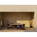 PALMDALE prémium teakfa kültéri étkezőasztal - 200cm - antracit