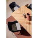 PALMDALE prémium teakfa kültéri étkezőasztal - 200cm - antracit