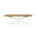 PALMDALE prémium teakfa kültéri étkezőasztal - 200cm - fehér