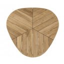 PALMDALE ROUND prémium teakfa kültéri étkezőasztal - 160cm - antracit