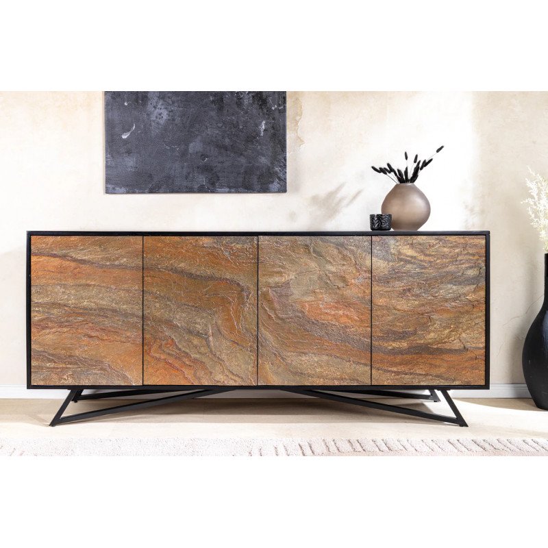 MOUNTAIN SOUL-II különleges kőfurnéros komód - 175cm