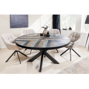 MOUNTAIN SOUL különleges kőfurnéros étkezőasztal - 120/140cm Étkezőasztalok