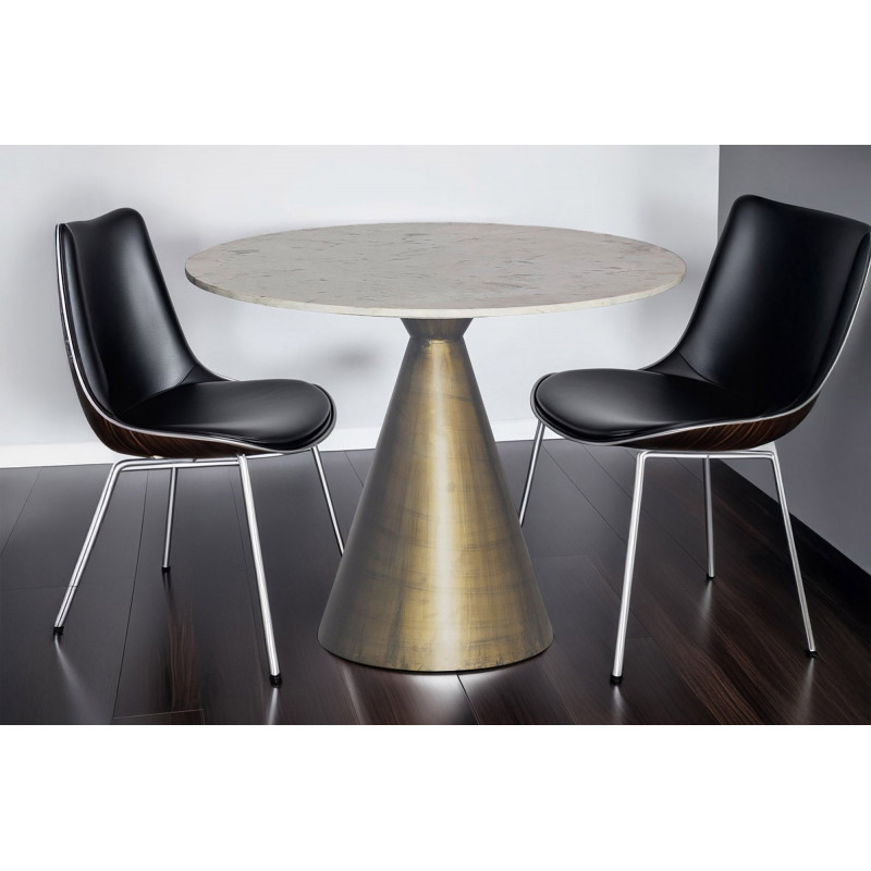 ELEGANCIA design kerek étkezőasztal - 100cm - fehér