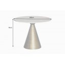 ELEGANCIA design kerek étkezőasztal - 100cm - fehér