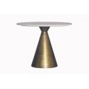 ELEGANCIA design kerek étkezőasztal - 100cm - fehér