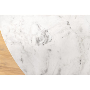 ELEGANCIA design kerek étkezőasztal - 100cm - fehér