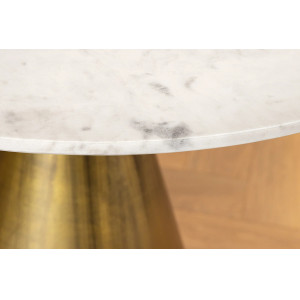 ELEGANCIA design kerek étkezőasztal - 100cm - fehér