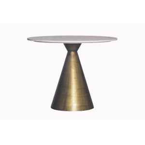 ELEGANCIA design kerek étkezőasztal - 100cm - fehér