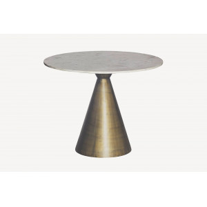 ELEGANCIA design kerek étkezőasztal - 100cm - fehér