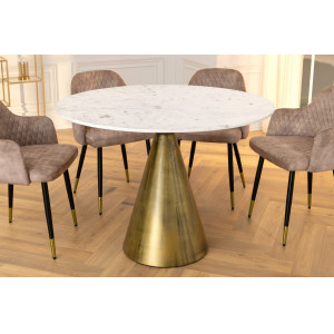 ELEGANCIA design kerek étkezőasztal - 100cm - fehér