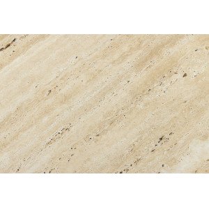 DIAMOND modern travertin dohányzóasztal - 70cm - réz