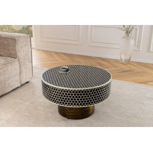 HARMONY NATURE modern csont dohányzóasztal - 60cm