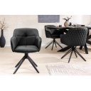 EUPHORIA prémium bőr szék - fekete