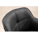 EUPHORIA prémium bőr szék - fekete
