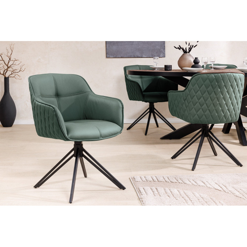 EUPHORIA prémium bőr szék - zöld