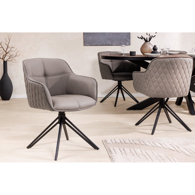 EUPHORIA prémium bőr szék - taupe