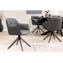 EUPHORIA prémium bőr szék - szürke