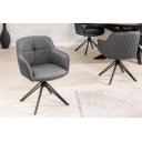 EUPHORIA prémium bőr szék - szürke