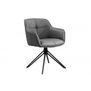 EUPHORIA prémium bőr szék - szürke